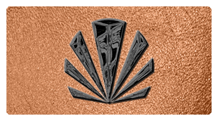 DSC700 602 BK SH CP Black Sunburst Shimmer Copper Background